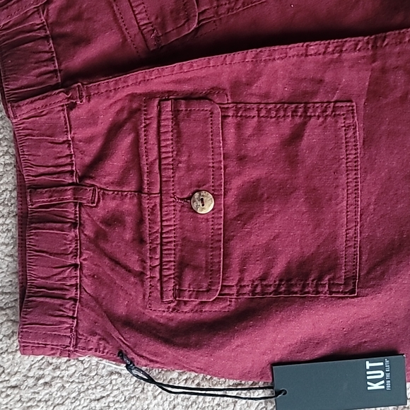 NWT KUT From the Cloth Frayed Hem Shorts, Size 00, Color Cinnamon - Picture 8 of 9